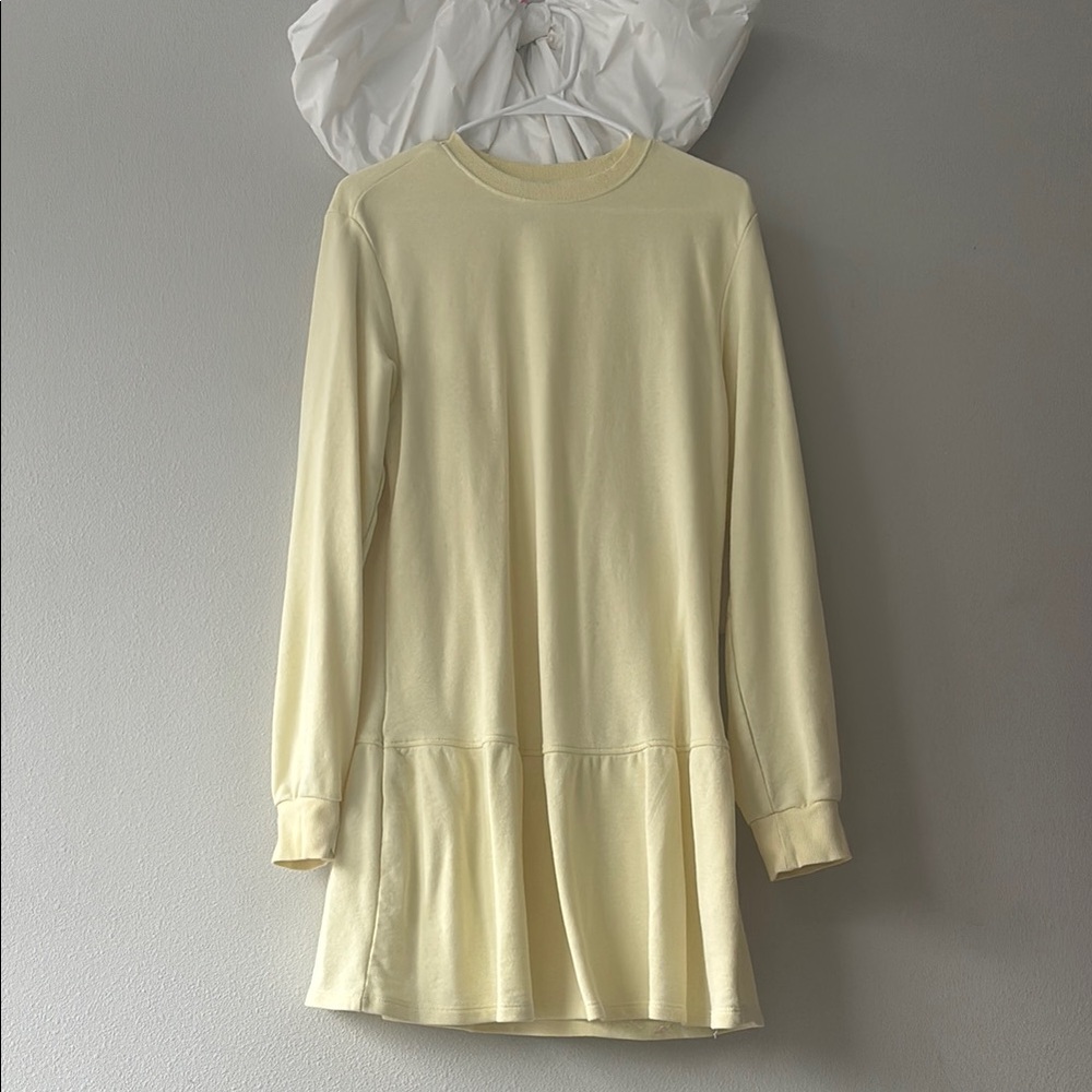 H&M Divided yellow Long Sleeve shirt dress